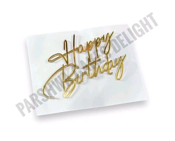 Acrylic Cut Out - 4 Inches, Happy Birthday Delight 13