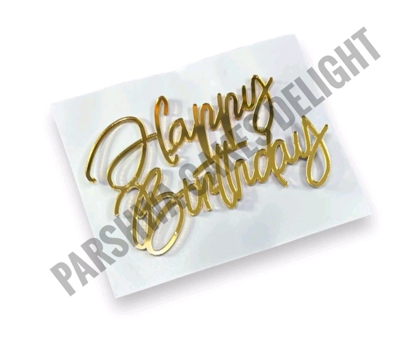 Acrylic Cut Out - Happy Birthday Delight 14, 4 Inches