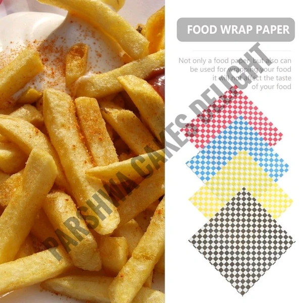 Printed Parchment Paper - Bento Box Liner - Red, 100 Pcs Pack