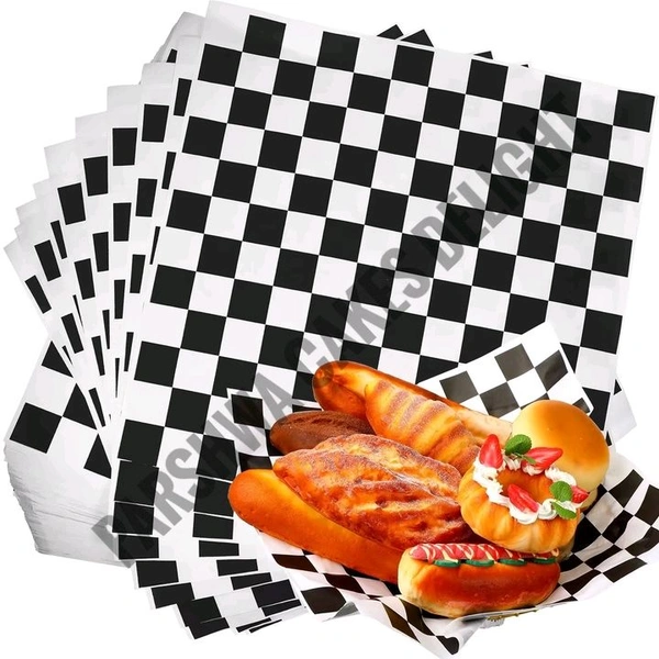 Printed Parchment Paper - Bento Box Liner - Red, 100 Pcs Pack