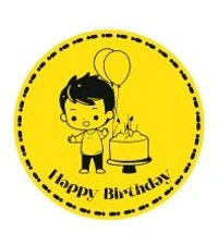 Acrylic Coin Topper  - Delight 1, 5 Pcs Pack, 2 Inches
