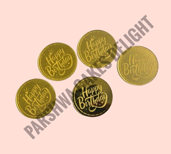 Acrylic Coin Topper  - Delight 2, 5 Pcs Pack, 2 Inches