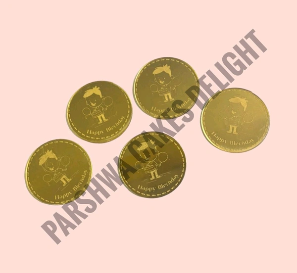 Acrylic Coin Topper  - Delight 3, 5 Pcs Pack, 2 Inches