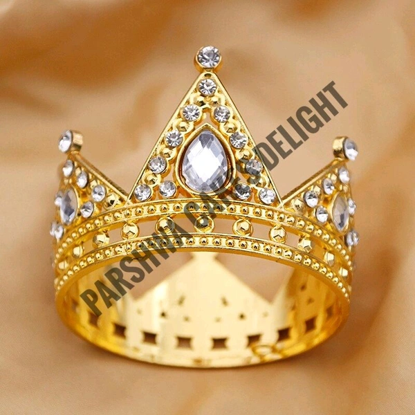 Metal Cake Crown - Gold, Delight 12, 1 Pc