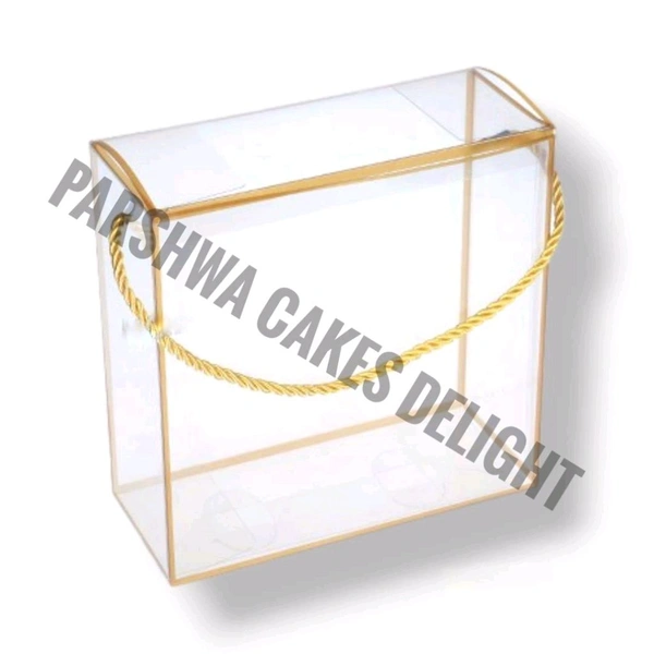 Pvc Hamper Box - 5 Pcs Pack, 10*10*4 Inches, Gold