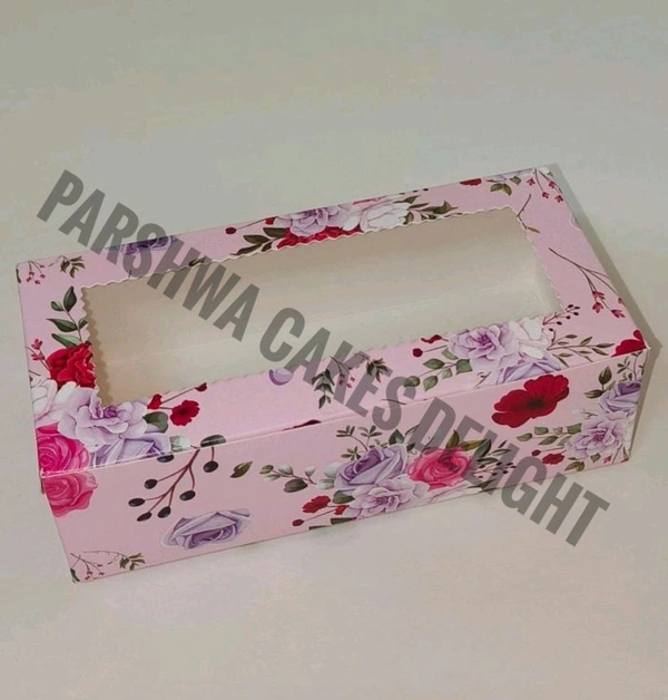 Brownie Box - 10 Pcs Pack, Two Brownie, Floral