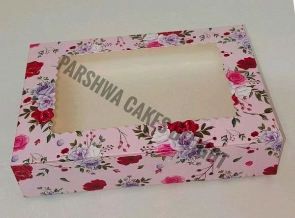 Brownie Box - 10 Pcs Pack, Floral, 6 Brownie