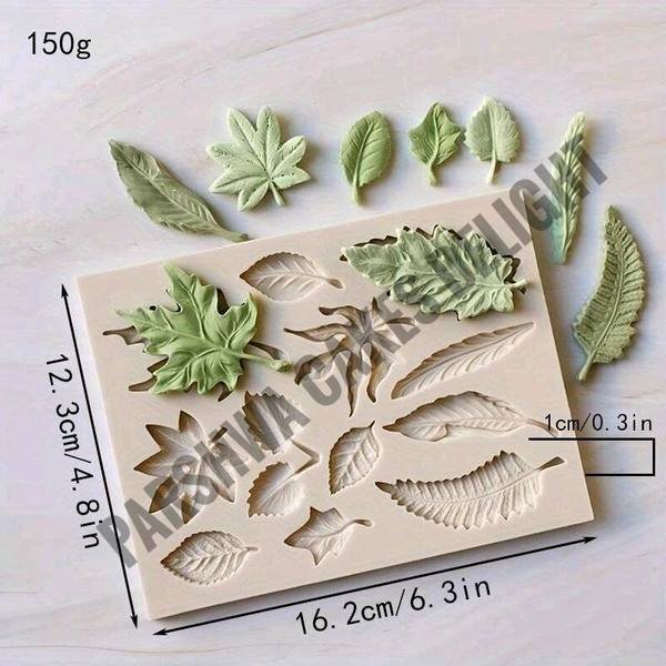 Leaf Fondant Mould - 12 In 1