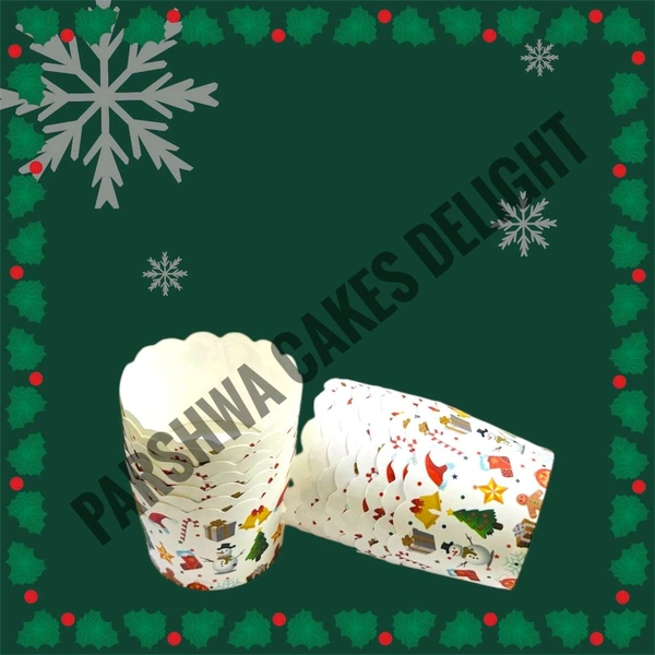 Christmas Small Baking Cups - Delight 3, 50 Pcs Pack