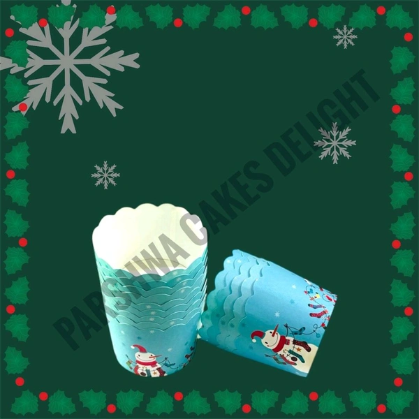 Christmas Small Baking Cups - Delight 6, 50 Pcs Pack