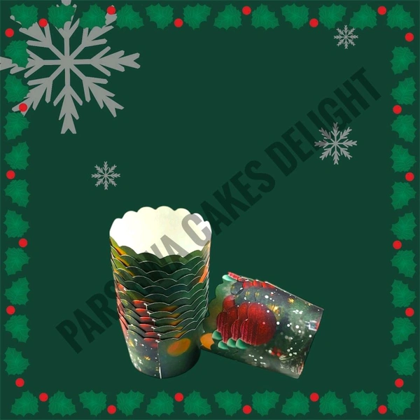 Christmas Small Baking Cups - Delight 7, 50 Pcs Pack