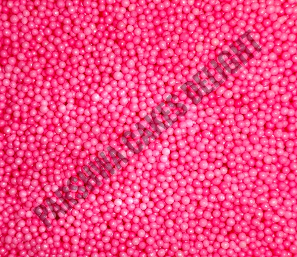 Edible Small Sprinkle Balls - 50g, Pink