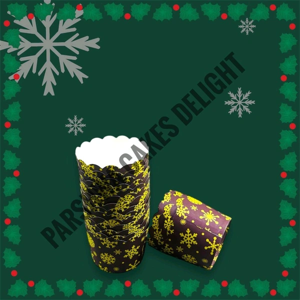 Christmas Small Baking Cups - Delight 9, 50 Pcs Pack