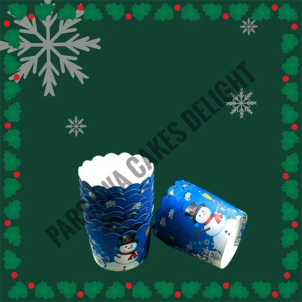 Christmas Small Baking Cups - Delight 10, 50 Pcs Pack