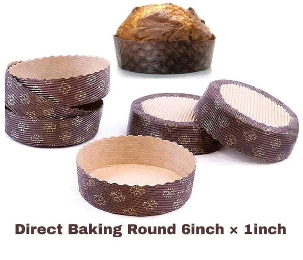 Circle Plum Loaf - Brown, 10 Pcs Pack, 6*1 Inch Height