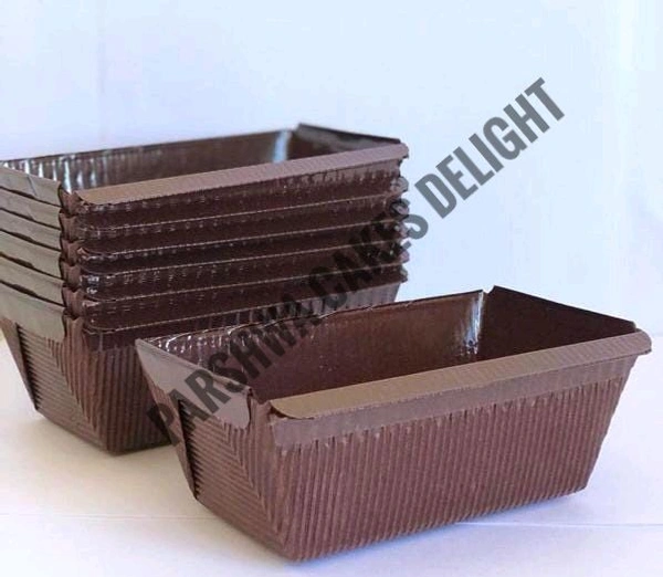 Bake & Server Plum Loaf Inner Coated  - 10 Pcs Pack, 9.5*5*5 Cm