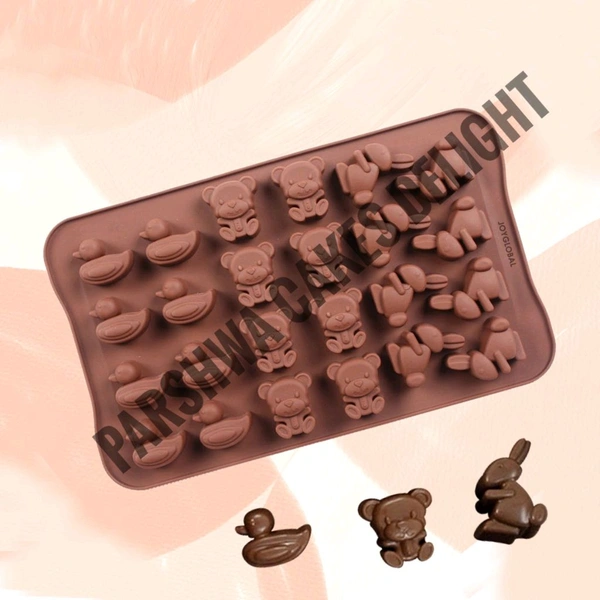 Teddy & Duck Chocolate Mould - 24 Cavity