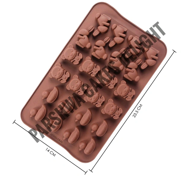 Teddy & Duck Chocolate Mould - 24 Cavity