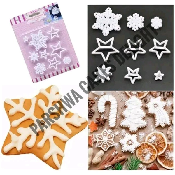 Star & Snow Set Cutter  - 9 Pcs