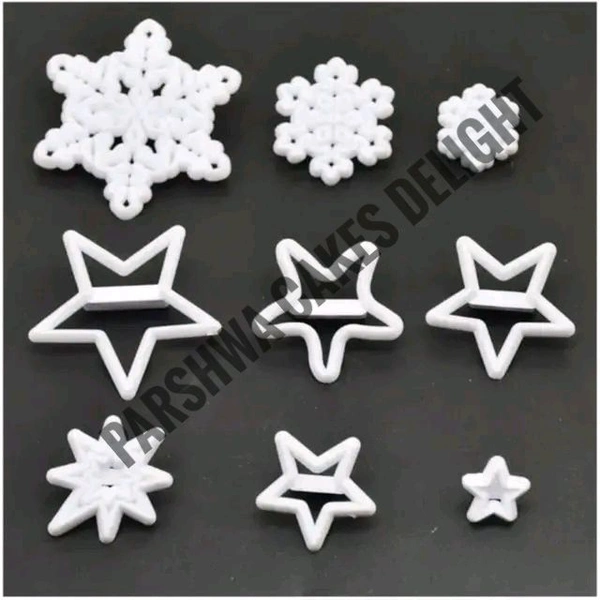 Star & Snow Set Cutter  - 9 Pcs