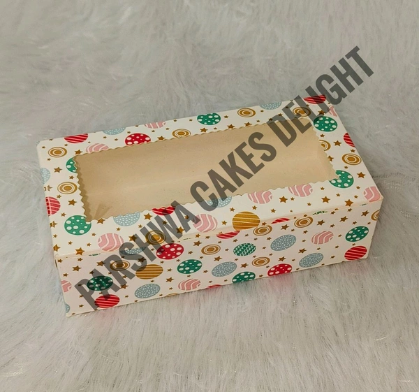 Christmas Brownie Box - 10 Pcs Pack, 2 Brownie 6*3*1.75", Delight 3 PolkaDot