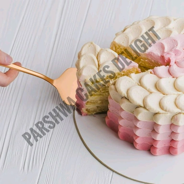 Rose Gold  Wedding Knife and Pastry Lifter Set of 2 - Set Of 2 Pcs