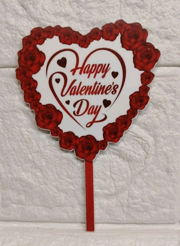 Valentine's Acrylic Topper  - L2, 4 Inches