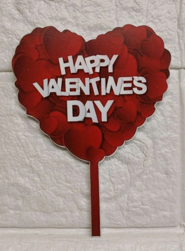 Valentine's Acrylic Topper  - 4 Inches, L4