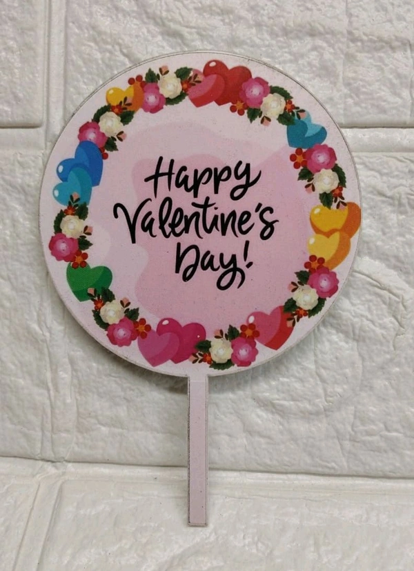 Valentine's Acrylic Topper  - L5, 4 Inches