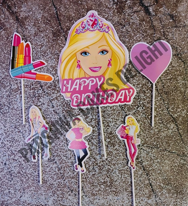 Imported Paper Theme Topper  - Barbie