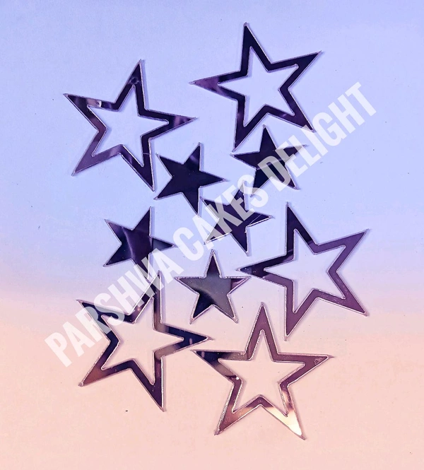 ACRYLIC STARS - Rose Gold, 5 Sets