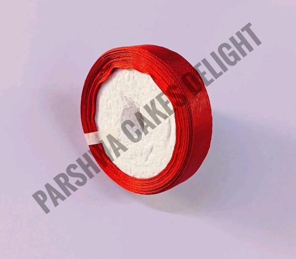 Plain Satin Ribbon  - Red, 1/2 Inches