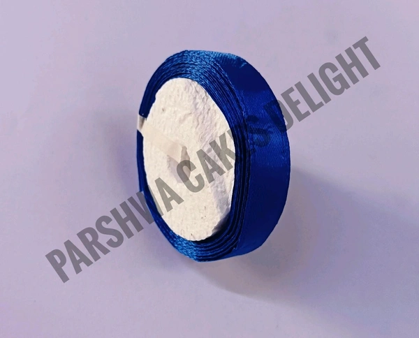 Plain Satin Ribbon  - Blue, 1/2 Inches