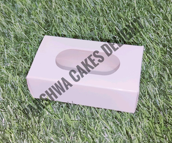 Cake Sickle Box - 10 Pcs, White, 5*9*3 Cm