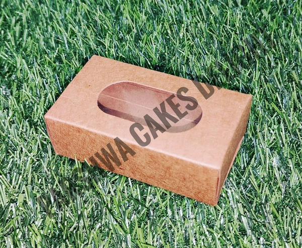 Cake Sickle Box - Brown, 10 Pcs Pack, 5*8*3 Cm