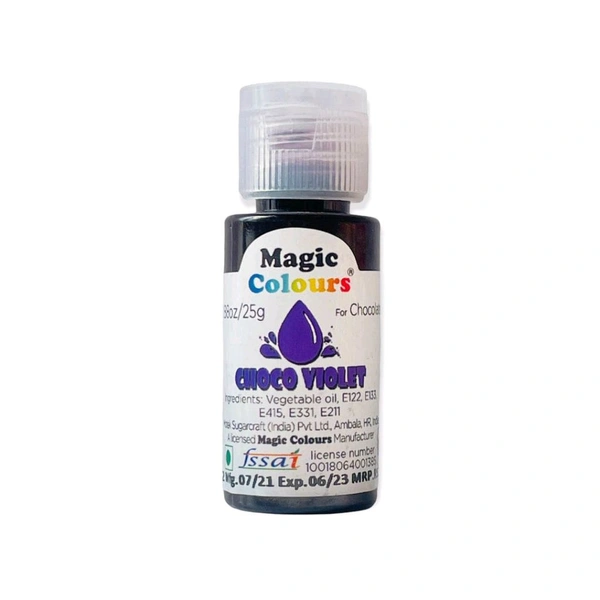 Magic Colours Choco Mini Gels | Candy Food Colours | Oil Based - Choco Violet