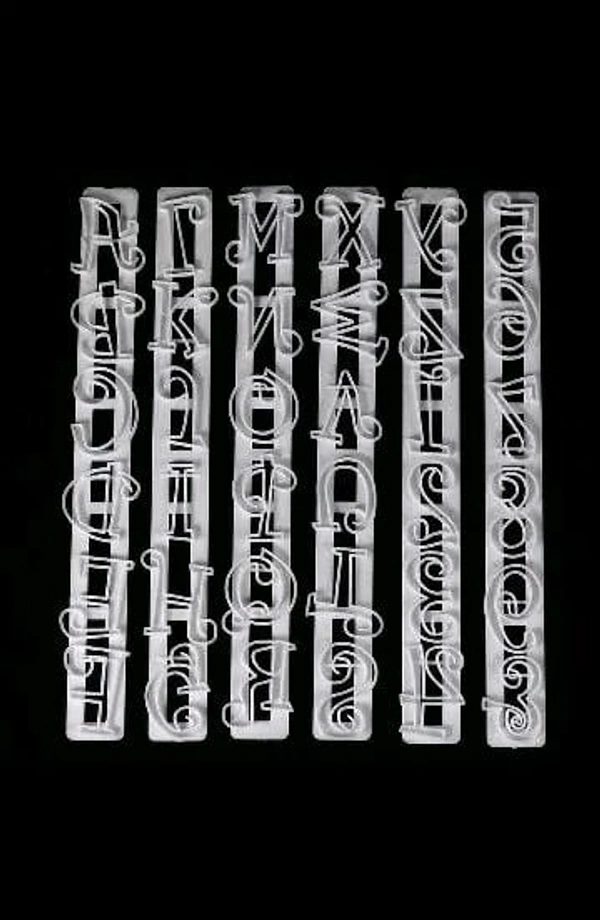 Funky Alphabet & Number Cutter  - 6 Pcs Set