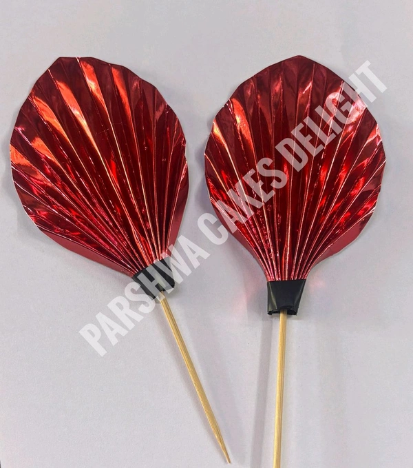 Palm Leaf - Red, 2 Pcs