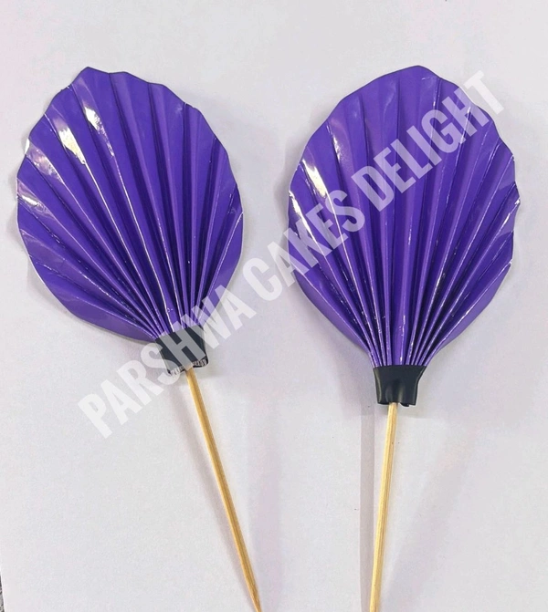 Palm Leaf - Purple, 2 Pcs