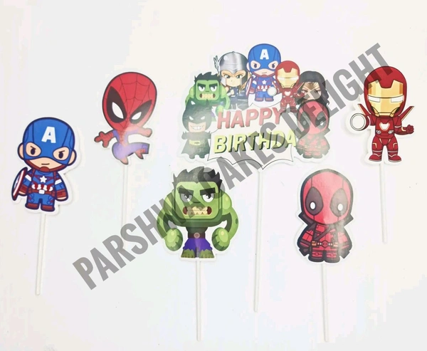 Imported Paper Theme Topper  - Superhero