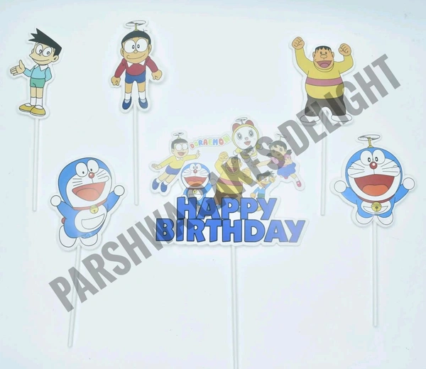 Imported Paper Theme Topper  - Doremon