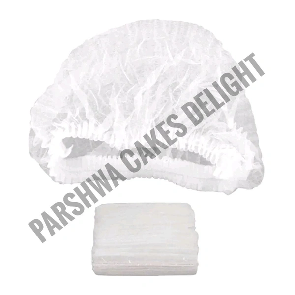 White Hairnet for Cooking and Baking - 80 Pcs Pack