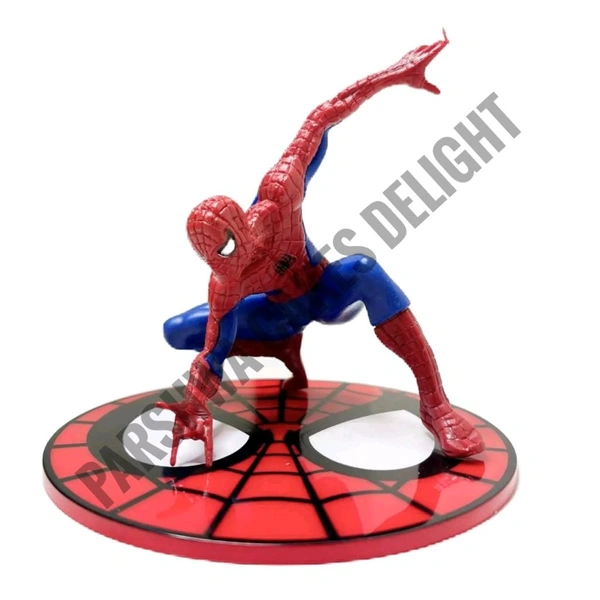 Posing Spiderman with Disc Toy Topper  - 1 Pc