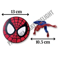 Posing Spiderman with Disc Toy Topper  - 1 Pc