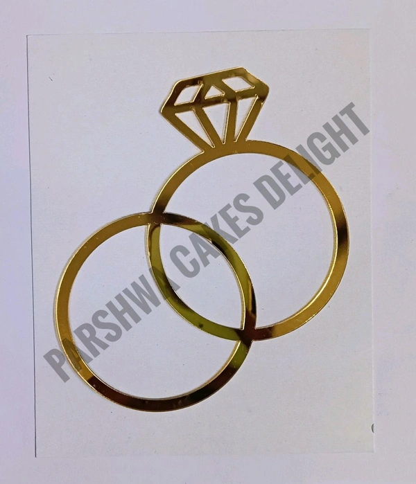 ACRYLIC TOPPER N - Gold, 205 Two Ring, 5 Inches