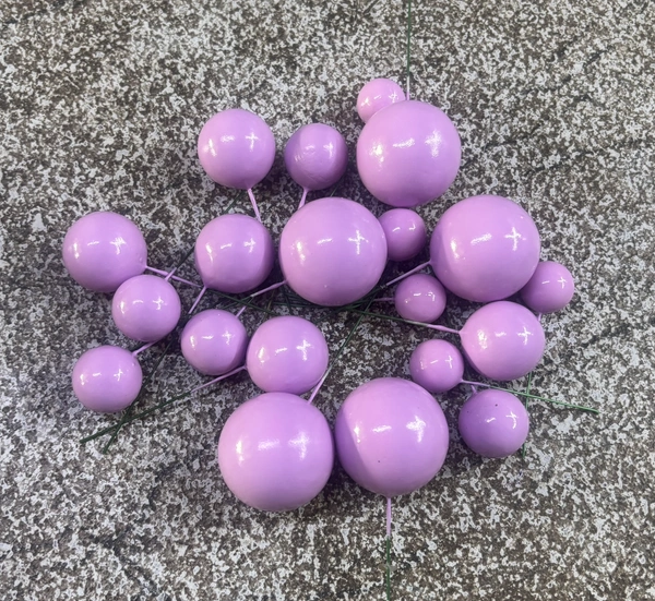 Imported Faux Balls - Lilac, 2Cm - 2.5Cm - 3Cm - 4Cm