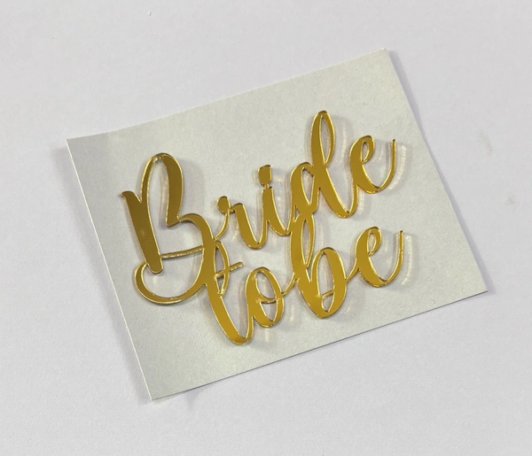 Acrylic Cut Out - Gold, Delight 38, 4 Inches