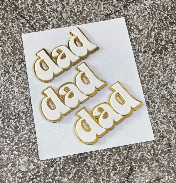 Dad Cut Out Topper Set - 3 Pcs, 2 Inches