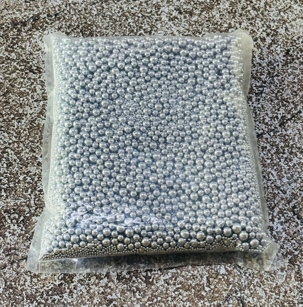Silver Sprinkle Balls - Mix 1 Kg Pack