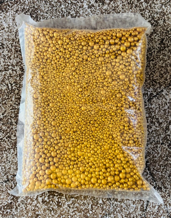 Gold Sprinkle Balls - Mix Size 1 Kg Pack